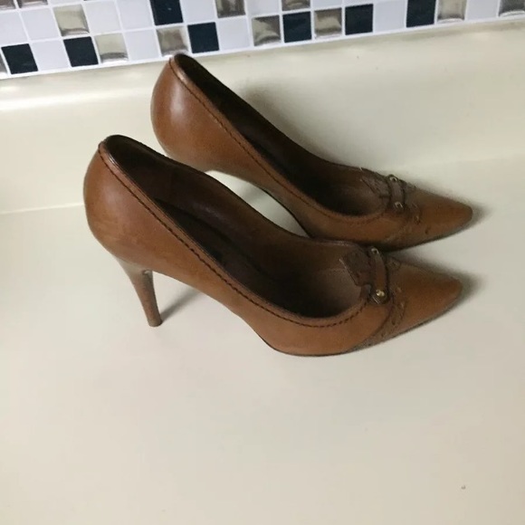 LOUIS VUITTON LV Spectator Stud Pump Cognac SIZ 37 - Picture 3 of 8